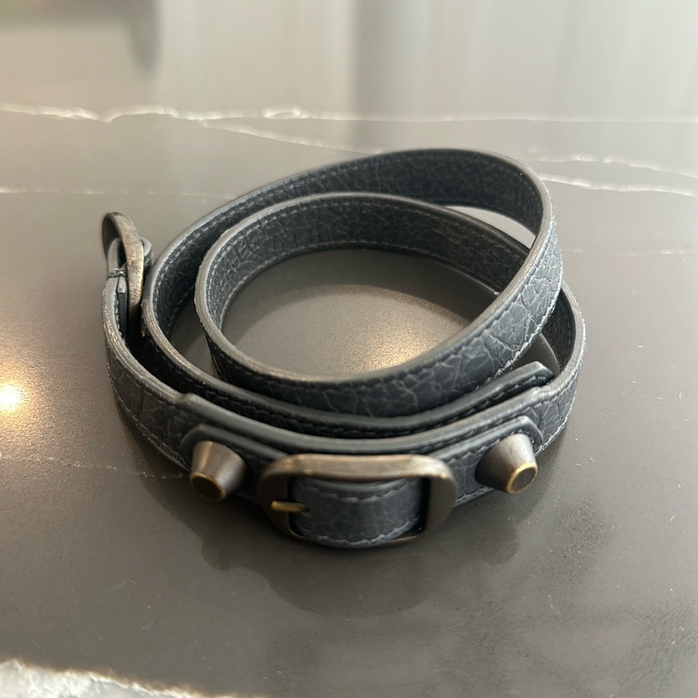 Balenciaga leather wrap bracelet